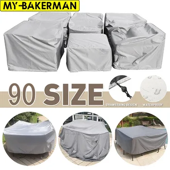 90 Sizes Outdoor Patio Garden Furniture Waterproof Covers Rain Snow Chair covers for Sofa Table Chair Dust kitchen Proof Cover 1