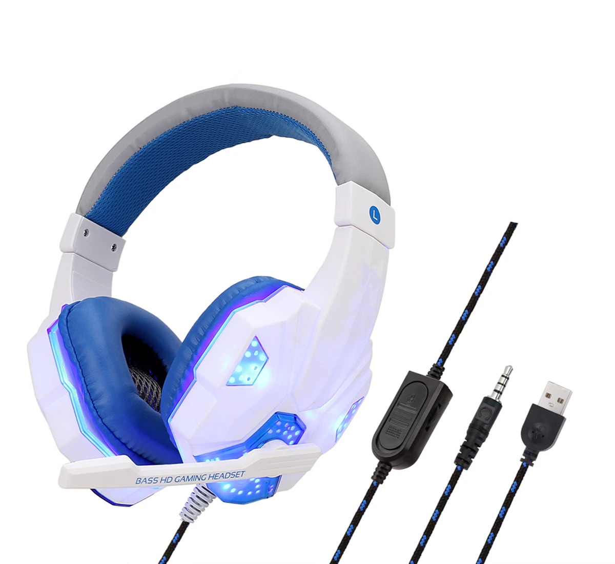 

3.5mm Wired Gaming Headset Deep Bass Game Earphone Professional Computer Gamer Headphone With HD Microphone for Computer service