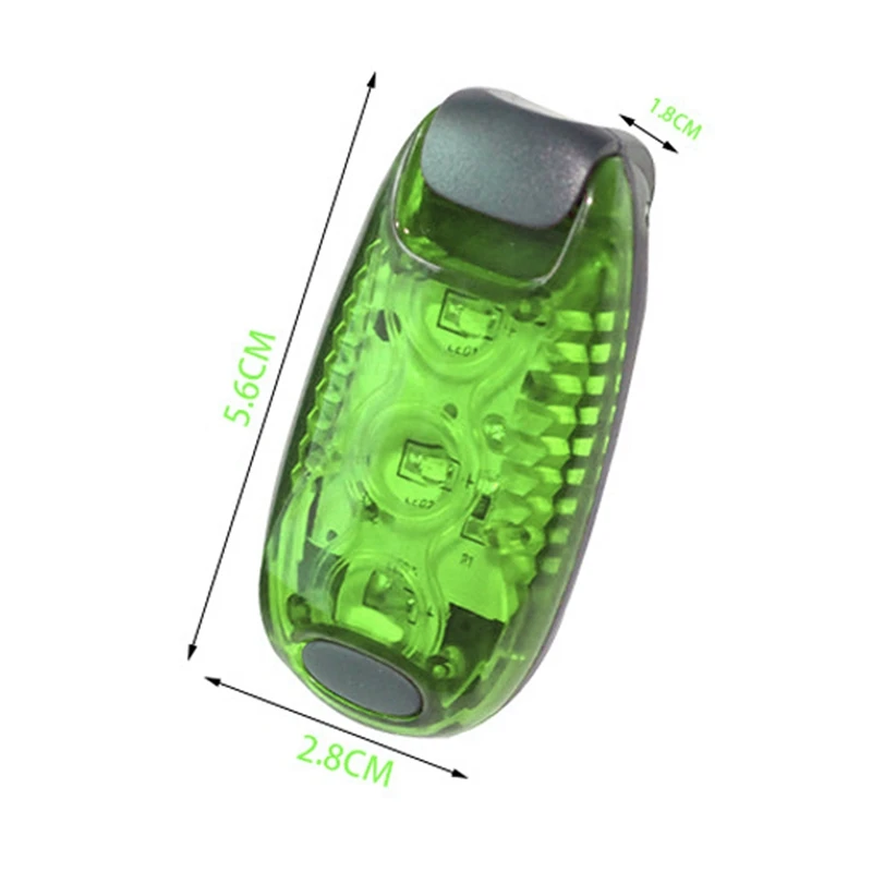 Discount Bike Cycling Lights Super Bright 3 Led Bike Light Taillight Safe Lamp Warning Mountaineering Backpack Helmet Run Green 2