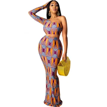 Odafe African Crop Top + Mermaid Skirt