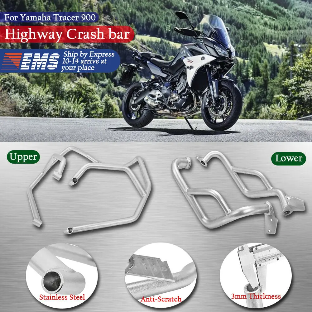 Верхняя и нижняя защитная рамка для мотоцикла Yamaha MT09 MT-09 Tracer 900 GT 2013-2020 16 2017 2018 2019 |