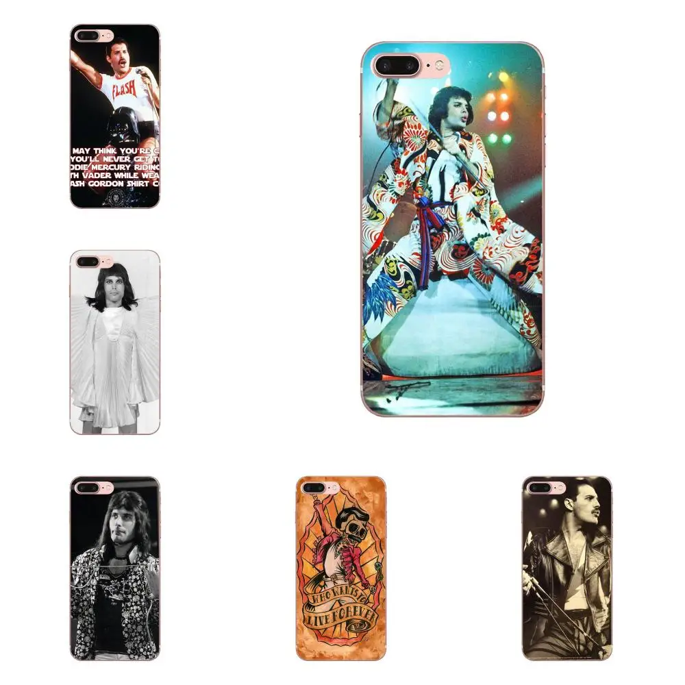 

Freddie Mercury Queen Singing Tpu TPU Design Phone For Xiaomi Redmi Note 2 3 3S 4 4A 4X 5 5A 6 6A Pro Plus