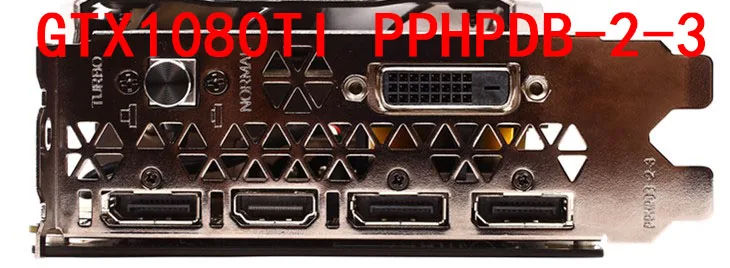 Оригинальная Новинка для красочной графической модели GTX 1080TI задняя панель