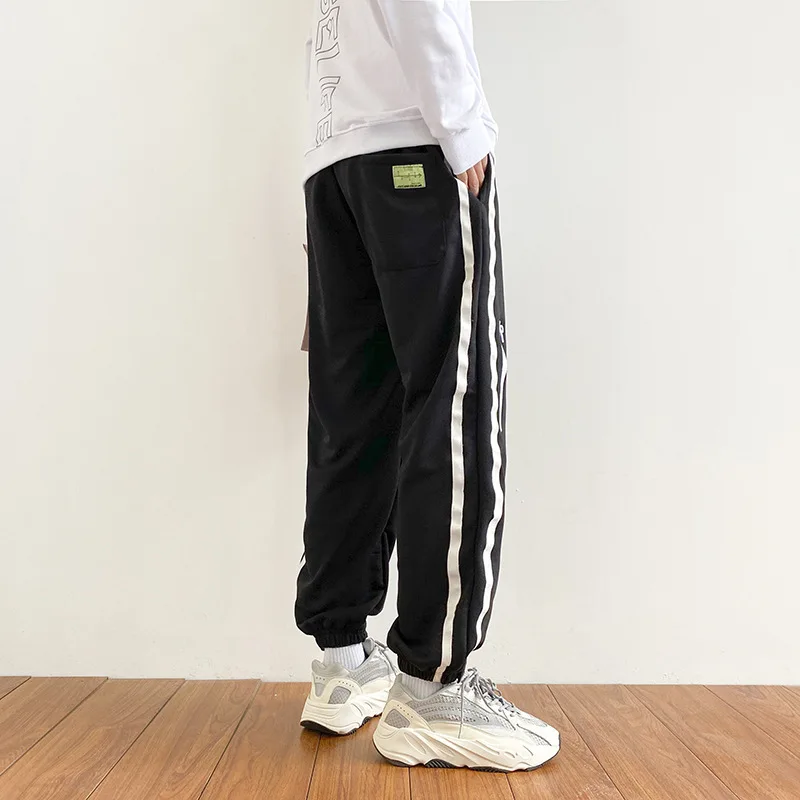 

Spring And Autumn New Style INS Stripes Beam Leg Straight-Cut Athletic Pants Men Loose-Fit Popular Brand Teenager Versatile Casu