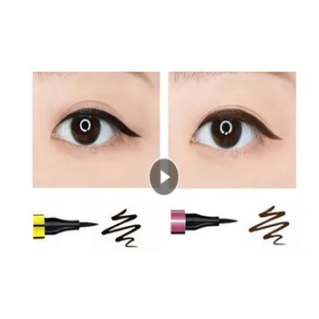 

Eyeliner Makeup Liquid Pen Smooth Beauty Quick Dry Waterproof Long Lasting Pencil Beginners Must Black Brown Smudge Proof TSLM2