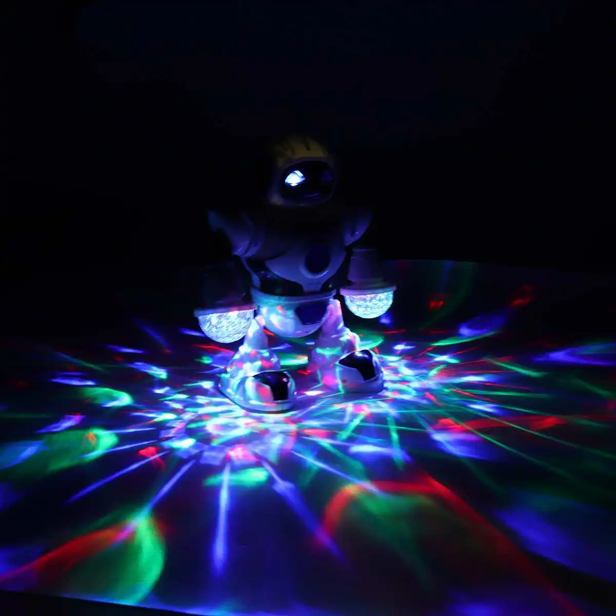 Mini Electronic Robot Hyun Dance Robot Smart Action Walking Led Flashing Lights Sounding Musical Kids Toy Gift for Child