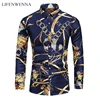 LIFENWENNA – chemise hawaïenne à manches longues pour hommes, nouvelle mode, imprimé de personnalité, décontracté, grande taille, fleurs, plage, 6XL, 7XL ► Photo 1/6