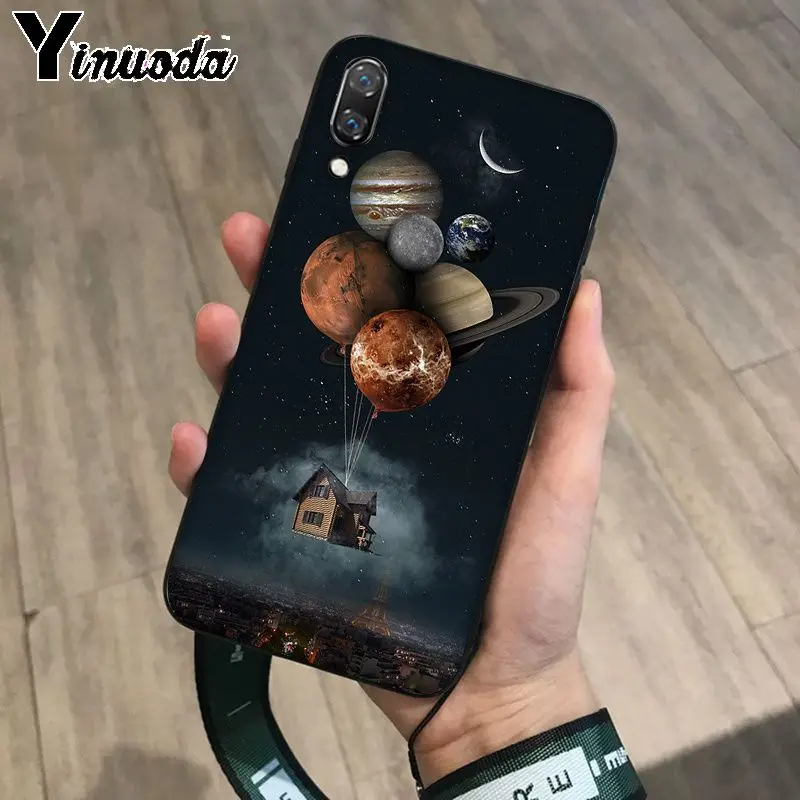 Чехол для телефона Yinuoda с космической Солнечной системой планетами Earth Mars Huawei P10