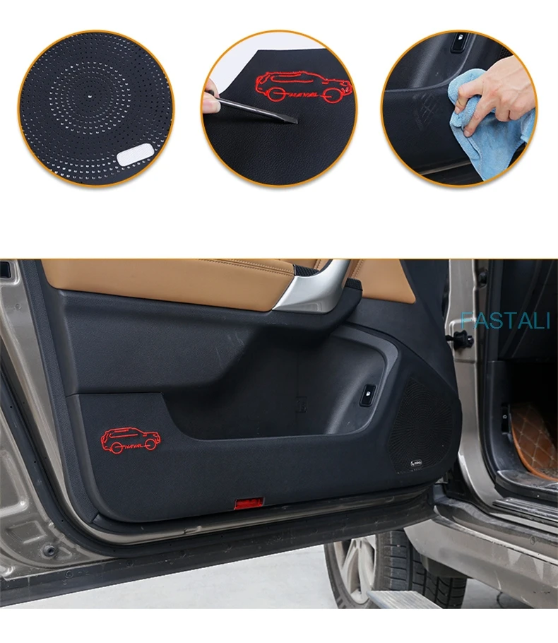 Для maval H9- автомобильный коврик для защиты двери из искусственной кожи с защитой от ударов, наклейки для защиты от царапин, автомобильные принадлежности