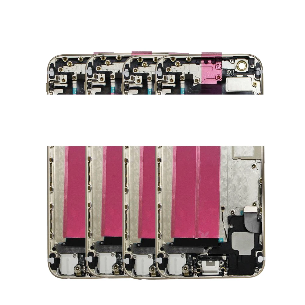 10Pcs Back Full Housing For IPhone 6G 6 6S plus 6SP 6P Battery Rear Door Cover Middle Frame Chassis+ Flex Cable Assembly