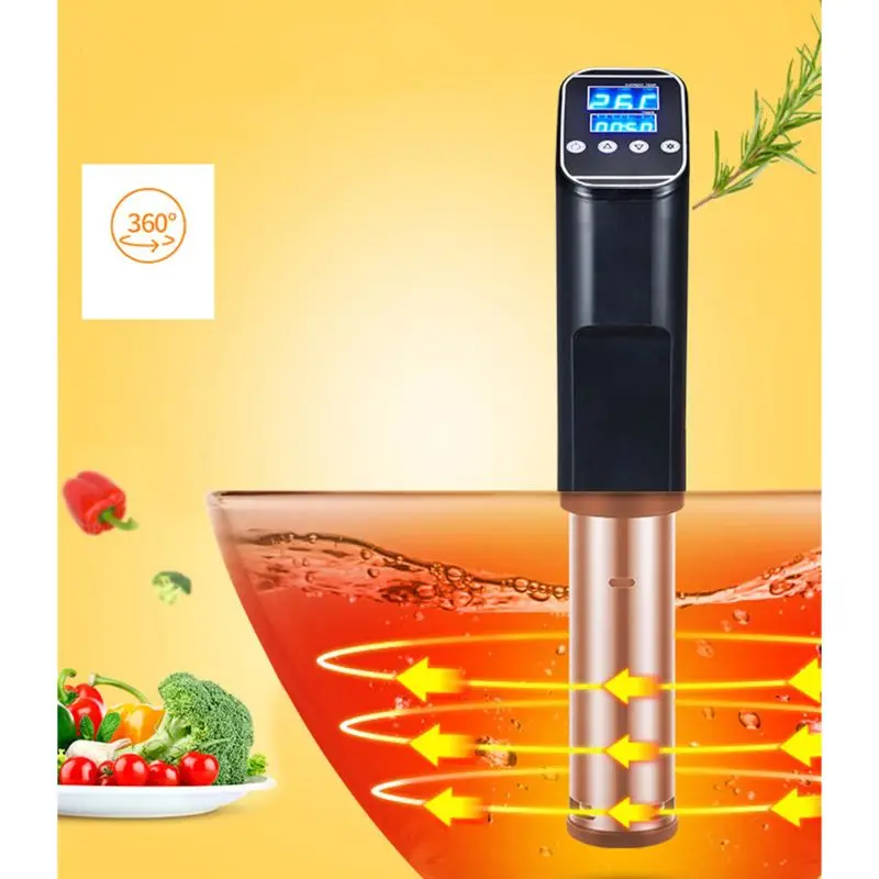 

Sous Vide Cooker 1000W Precise Temperature Timer Stainless Steel Thermal Immersion Circulator Vacuum Food Cooker