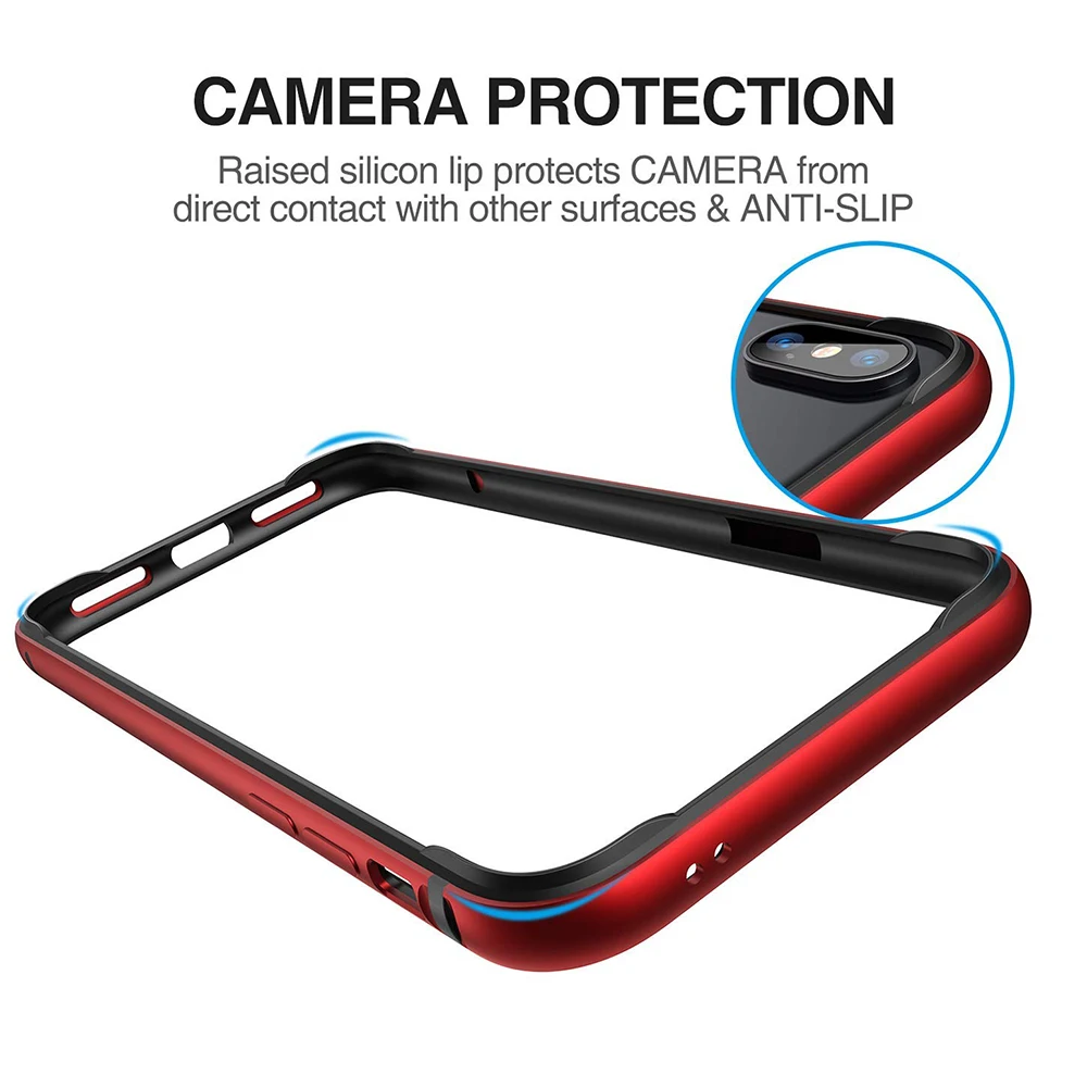 Чехол-бампер для iphone XS MAX XR X XS, Жесткий Тонкий защитный бампер, мягкая внутренняя рамка из ТПУ, чехол для iphone XS MAX
