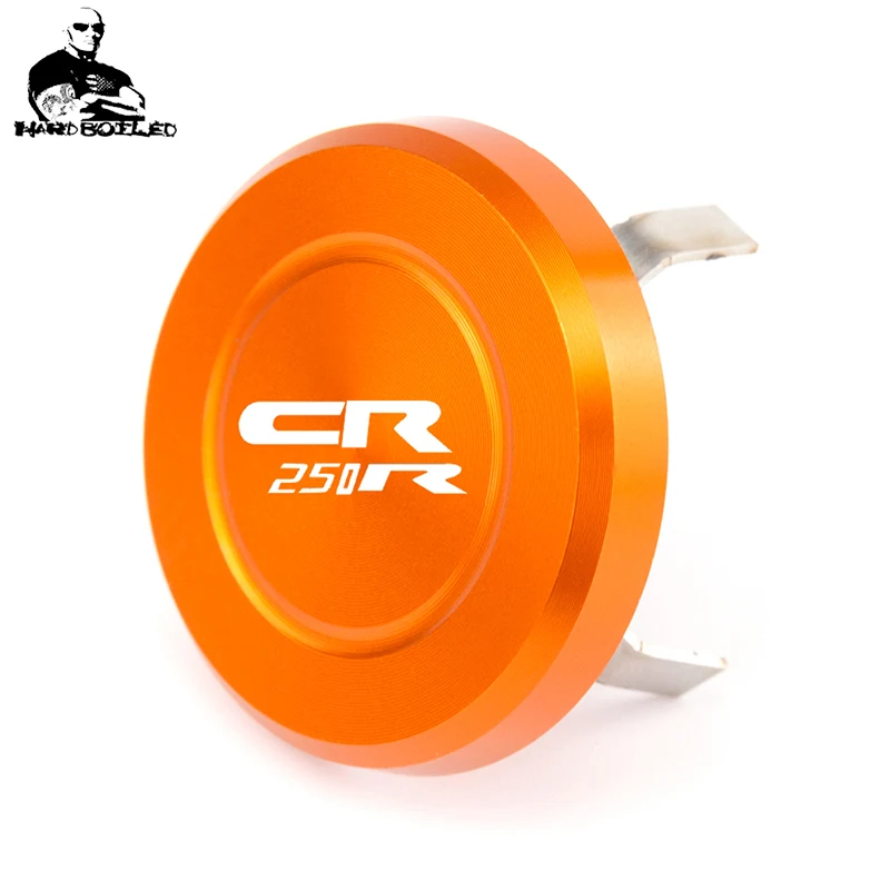 CNC Aluminum Motorcycle Handlebar Fork Stem Top Cap Decoration Cover For HONDA CR 125 R CR 250 R With Logo CR 125R & CR 250R (8)