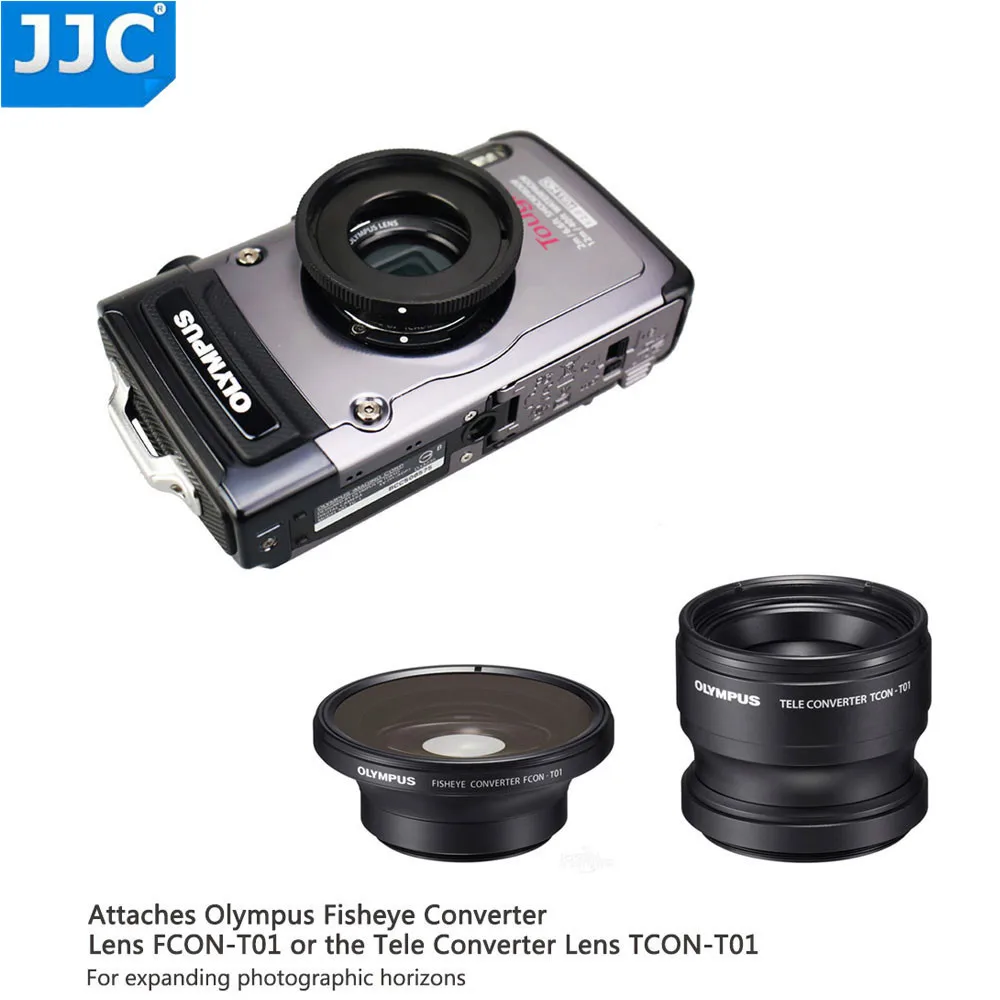 JJC 렌즈 어댑터 링 튜브, 올림푸스 터프 TG7 TG6 TG5 TG4 TG3 TG2 TG1 카메라 FCON-T01TCON-T01, CLA-T01 40.5mm 필터 스레드