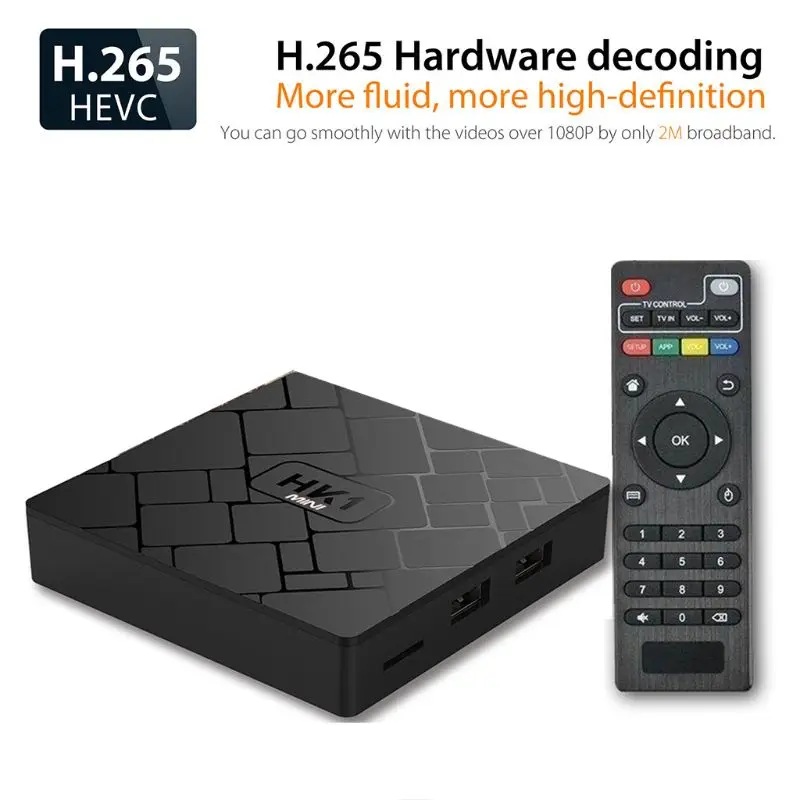 1 комплект HK1 Мини Android 8,1 RK3229 2 ГБ+ 16 Гб Smart tv Box Четырехъядерный 4K WiFi видео медиаплеер телеприставка устройство