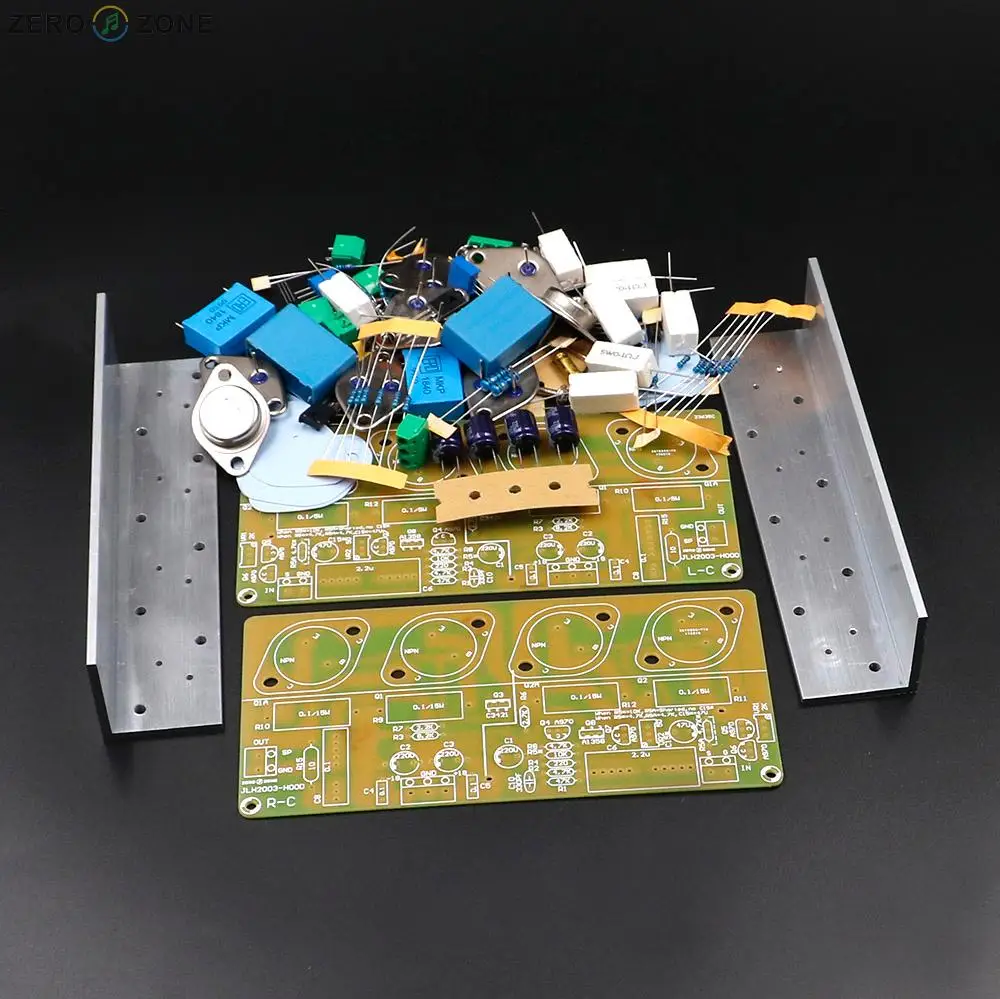 

ZEROZONE Bell of 2 Pcs. JLH2003, Class A Single-ended Power Amplifier, 22W + 22W, 8Ω DIY Kit (2ch)