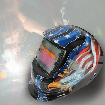 

2018 New Pro Solar Welder Mask Auto-Darkening Welding Helmet Pattern Eagle