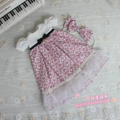 G 1/6 1/4 1/3 BJD аксессуары для одежды Кукольное платье+ заколка для волос для BJD/SD yosd MSD SD13, не включая куклу, обувь, парик и другие E2519 - Цвет: G
