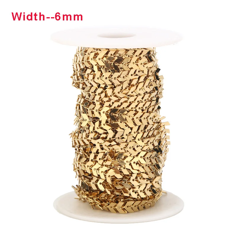 

1 Meter 6mm Width Stainless Steel Airplane Link Chains for Necklace Bracelet Anklet DIY Jewelry Making Supplies