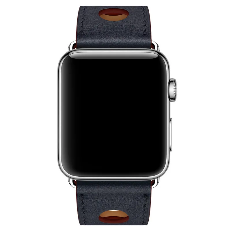 Воловья кожа кожаный ремешок для apple watch 40 мм/44 браслет из натуральной кожи ремешок для наручных часов iwatch, версия 1/2/3/4 адаптер из нержавеющей стали