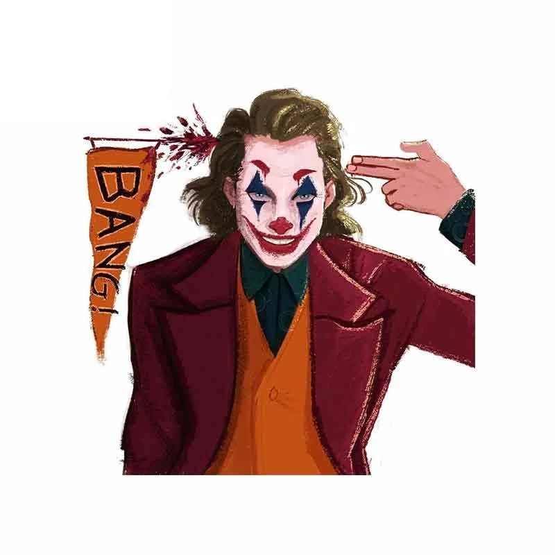 13 см x 12 9 автомобильные оконные очки мотоциклетная наклейка Joker сборные наклейки s