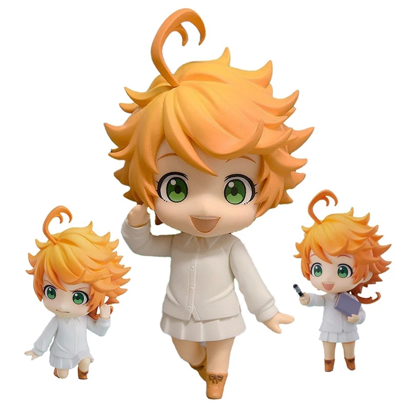 10cm//3.9/" The Promised Neverland Anime Figure Emma #1092 PVC Nendroid with stand