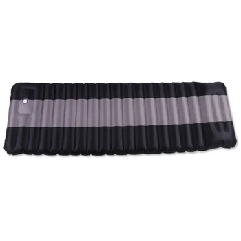 

Outdoor Air Mattress Moisture Proof Inflatable Mat Cushion With PVC Camping Bed Tent Camping Sleeping Pad Black+Gray