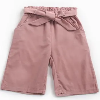 

Baby Girls Corduroy Cropped Pants Korean Children's Wear Autumn New Medium and Small Children's Wide Leg Pants Baby Outifits