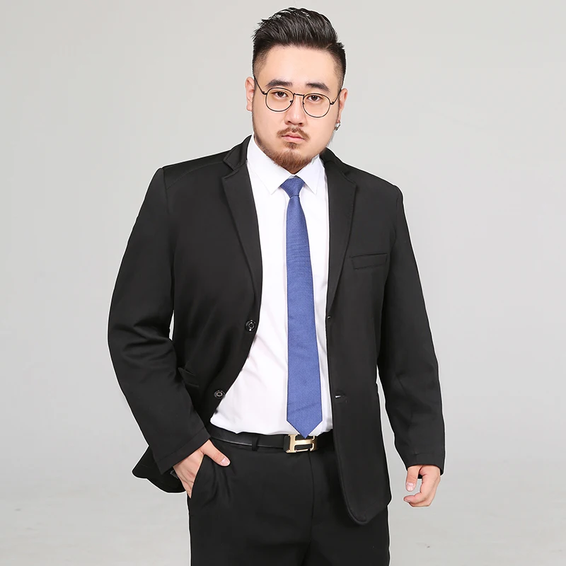 2019 Новый 8XL 7XL 6XL модный Блейзер повседневный мужской пиджак Одноцветный