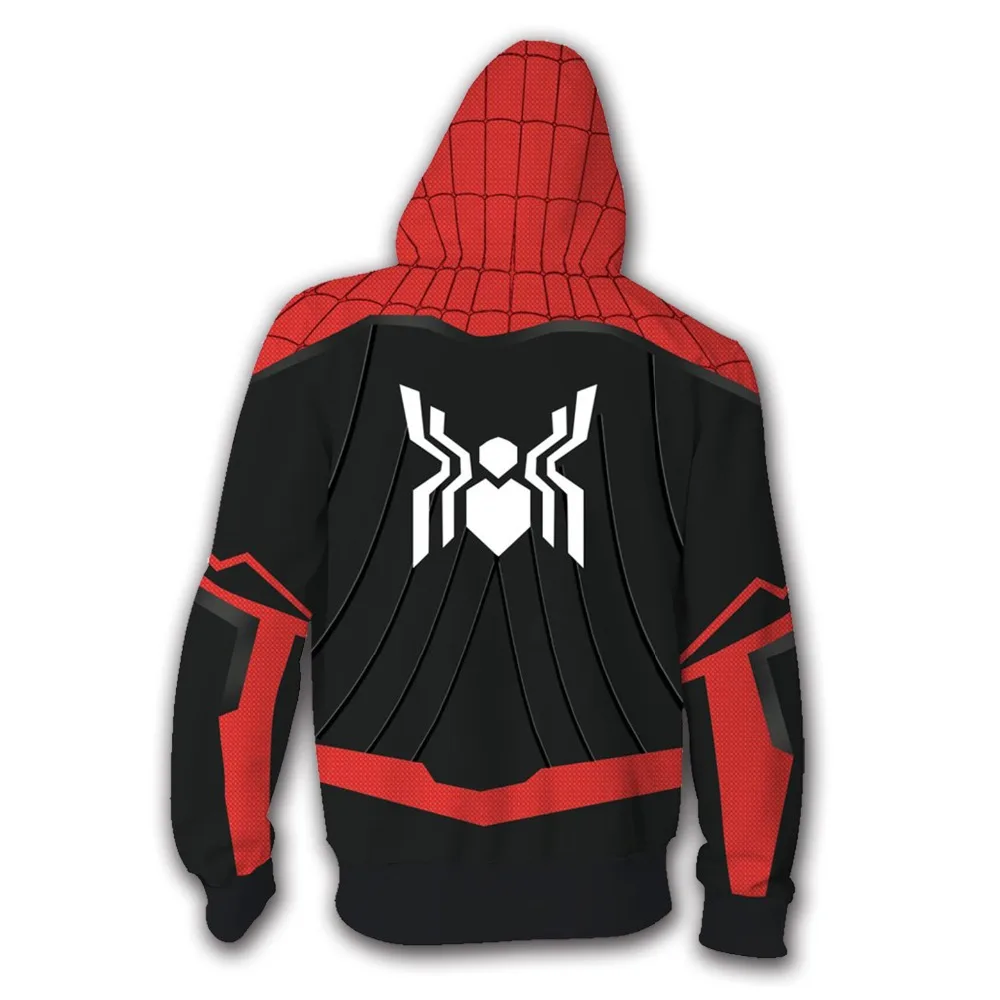 Новинка Marvel Miles Morales Человек-паук косплей толстовка унисекс толстовки на молнии модные повседневные толстовки Мужские Топ уличная куртка