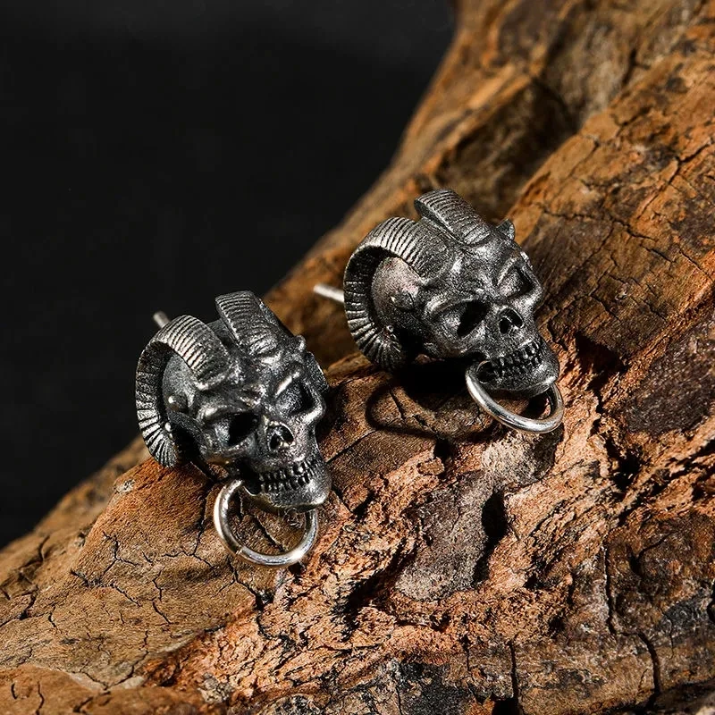 Pendiente De Tuerca De Acero Inoxidable Para Hombre, Piercing De Hélice Punk Rock, Tachuelas Góticas A Granel, Joyería Unisex, 1 Unidad - AliExprs