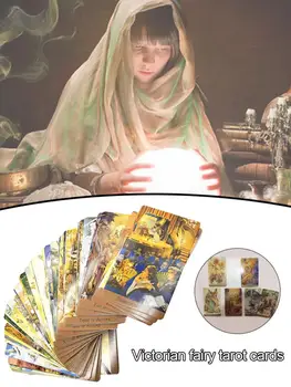 

78PCS Victorian Fairy Tarot Cards English Card Game Card Educational Toy Board Game Family Party Cards Game Tarot Deck Gifts