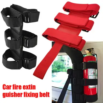 

Car Fire Extinguisher Holder Fixing Belt For Jeep Wrangler TJ JK Jl 1997-18