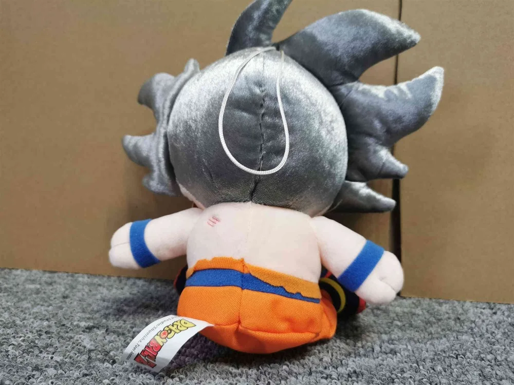 Аниме Dragon ball Z Супер Saiyan серые волосы Гоку подвеска с мягкой игрушкой мягкий фаршированный кулон в форме куклы подарок
