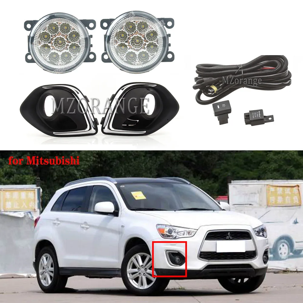 Противотуманные фары светодиодные для Mitsubishi RVR ASX Outlander Sport 2013-2015