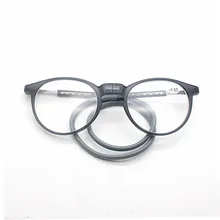 Новинка TR90 женские Магнитные очки для чтения мужские гибкие Висячие шеи Лупа регулируемая передняя дальнозоркость очки+ 1,0+ 1,5~+ 3,5