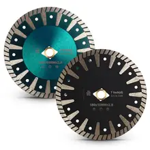 Disque de coupe de 7 ", 180mm, lame de diamant, Contour de la jante du Turbo, lame de scie pour le granit, la porcelaine, le carrelage, le marbre