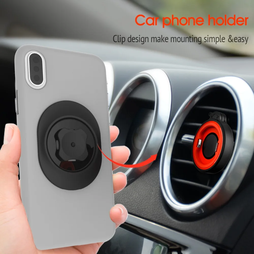 magnetic phone holder for car Universal Quick Mount Bigger Adapter Multi Purpose Phone Holder For Air-vent/Car/Bike/Belt Clip/Wall/Armband/Wristband Mount mobile stand for table