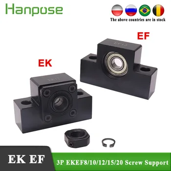 

3pcs for ballscrew SFU1204 SFU2005 SFU1610 NEW EK8 EF8 EK10 EF10 EK12 EF12 EK15 EF15 EK20 support unit guide rail accessories