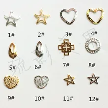 Японо-Стиль стиль Открытое платье с рисунком пятиконечной звезды Морская звезда металлические сердцевидные в форме капель воды, украшения в виде китайского узелка круг роспись ногтей лак для ногтей