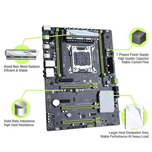Цена X79 P3 игровая материнская плата Lga 2011 Atx Поддержка Intel Xeon Core Cpu 4X32 Gb 128Gb Ram память Pci E X16 для серверного рабочего стола