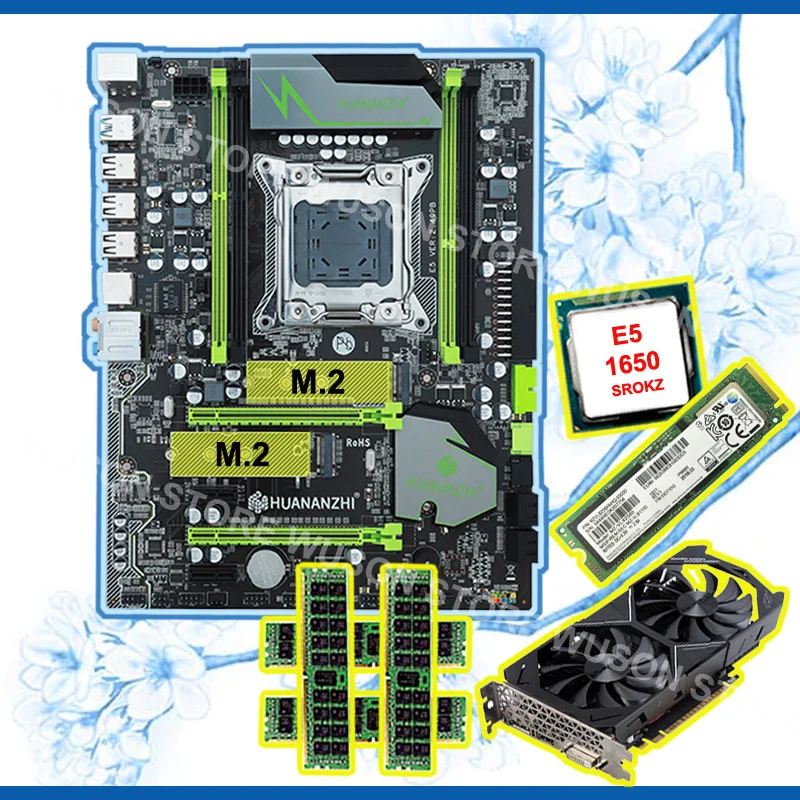 Скидка материнская плата с 256G SSD HUANANZHI X79 Pro Материнская плата с ЦПУ Xeon E5 1650 ram 64G (4*16G) видеокарта GTX1050Ti 4G Скидка материнская плата с 256G SSD HUANANZHI X79 Pro Материнская плата с ЦПУ Xeon E5 1650 ram 64G (4*16G) видеокарта GTX1050Ti 4G