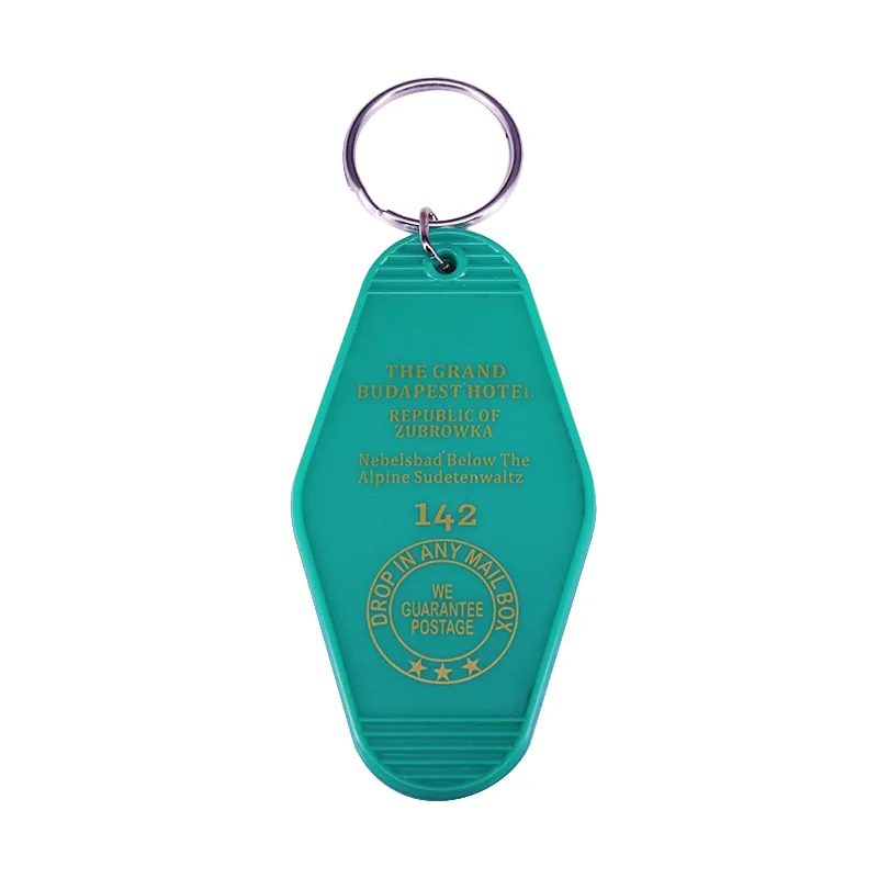 Teal and Gold Lettered Grand Budapest Hotel Inspired Keytag | Украшения и аксессуары
