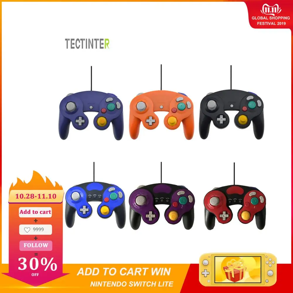 Для Gamecube контроллер USB проводной ручной джойстик для Nintend для NGC GC Controle для MAC компьютер ПК геймпад