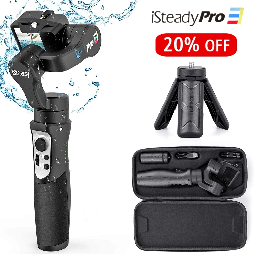 Gopro 8 Gimbal 3-Axis Gimbal Stabilizer for Gopro 8/7/6/5/4 for Osmo Action and Other Action Cameras Hohem iSteady Pro 3