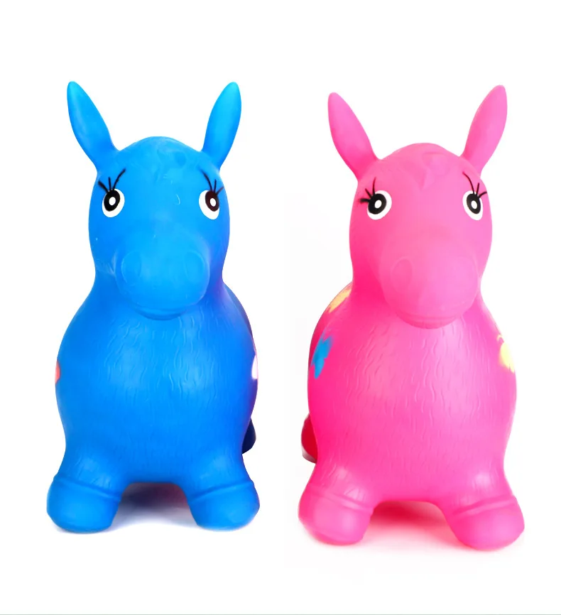 Happymaty Baby Jumping Horse Inflatable Bouncer Ride on Toys Outdoor Riding Pony Thickening Kids Jumping Toys R06