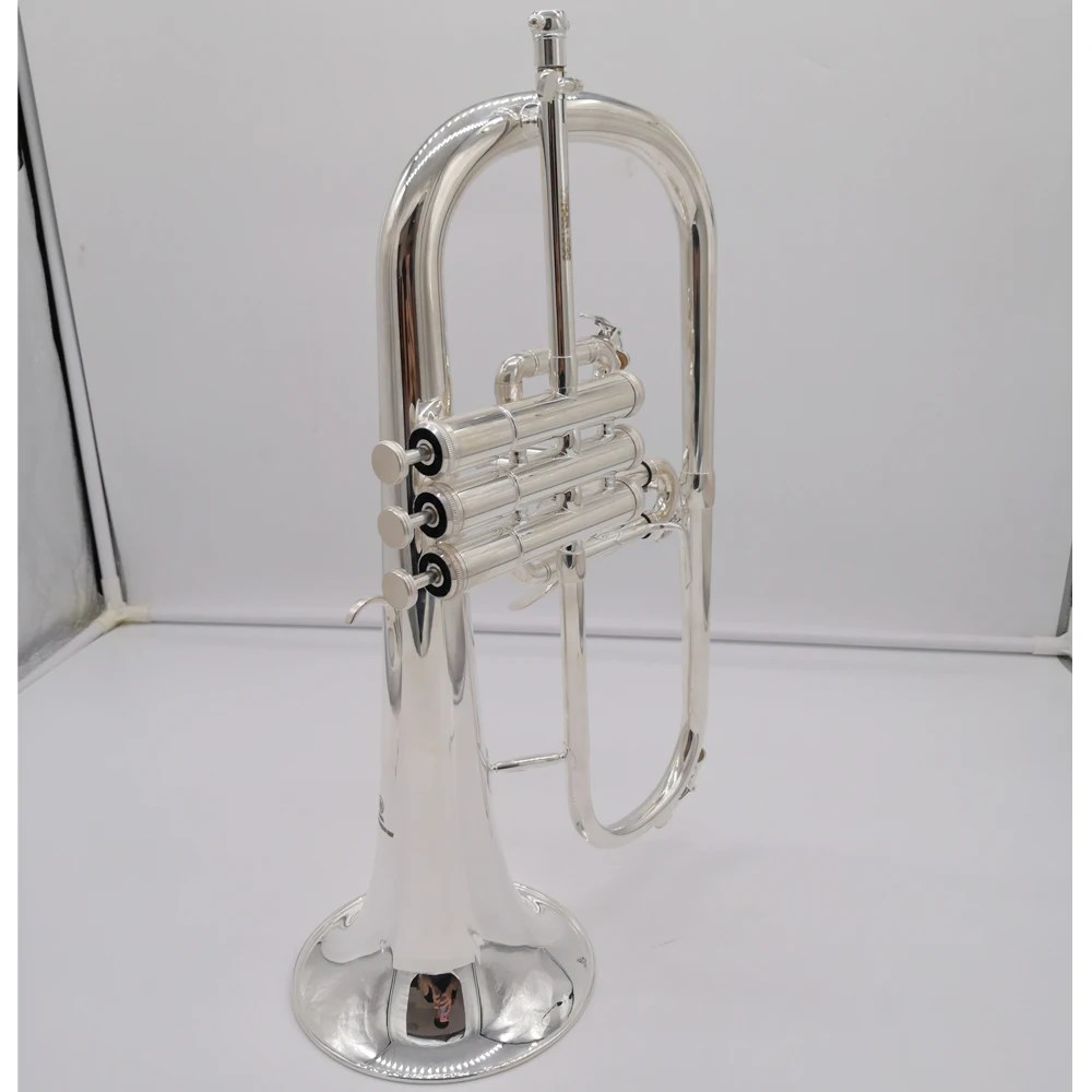 Музыка Fancier клуб профессиональный Япония flugelhorn 8315GS посеребренный с чехол для профессиональных flugelhorn s Bb желтый Латунный Колокольчик