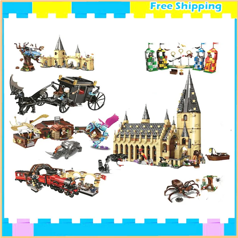 

Hogwarts Great Hall Series Whomping Willow Building Blocks 843pcs Brick Toys Compatible With Movie 75954 75953