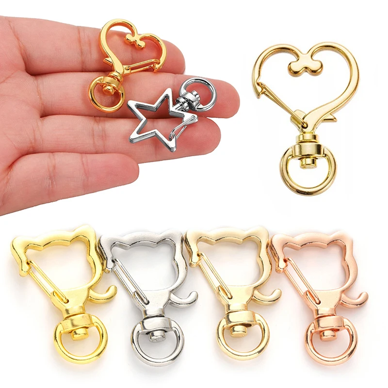 10 шт./лот брелок крючок триггерные зажимы пряжки для брелока застежка-карабин