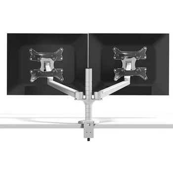 

aluminum OA-4S-A 10-32" Double arm dual screen desktop mount monitor table stand pad desk mount stand monitor bracket shelf